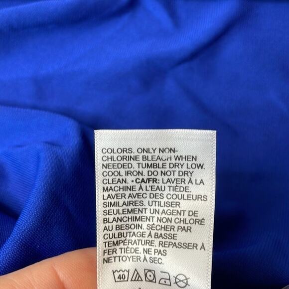 NWT Lark & Ro cobalt blue wrap midi dress - Picture 10 of 10